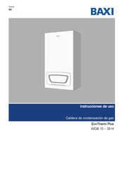 Baxi EcoTherm Plus WGB 38 Instrucciones De Uso