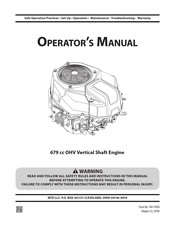 MTD 679 cc Manual Del Operador