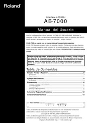 Roland AE-7000 Manual Del Usuario