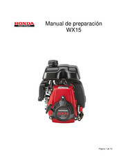 Honda WX15 Manual De Preparación