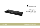 thomann STAIRVILLE DMX Splitter 8 USB 3 pin Manual De Instrucciones