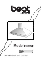 Broan best ISER222 Manual De Instrucciones