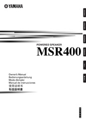 Yamaha MSR400 Manual De Instrucciones