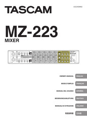 Tascam MZ-223 Manual Del Usuario