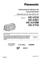 Panasonic HC-V210 Instrucciones De Funcionamiento