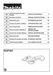 Makita DUP361Z Manual De Instrucciones