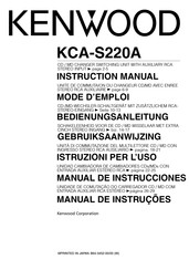 Kenwood KCA-S220A Manual De Instrucciones