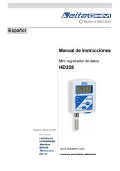 DeltaOHM HD208 Manual De Instrucciones