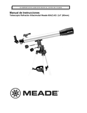 Kosmos Altacimutal Meade 60AZ-AD Manual De Instrucciones