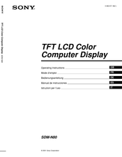 Sony SDM-N80 Manual De Instrucciones
