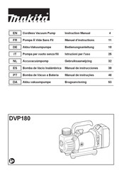 Makita DVP180 Manual De Instrucciones