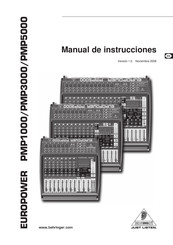 Behringer EUROPOWER PMP5000 Manual De Instrucciones