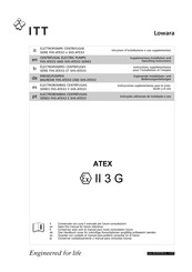 ITT Lowara FHS-ATEX3 Serie Instrucciones Suplementarias Para La Instalacion Y El Uso