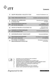 ITT Lowara GSD Serie Manual De Instrucciones Para La Instalación Y El Uso