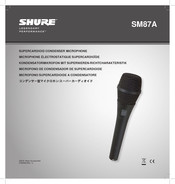 Shure SM87A Manual De Instrucciones