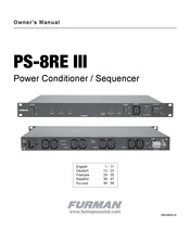 Furman PS-8RE III Manual De Usuario