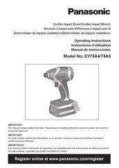 Panasonic EY75A4 Manual De Instrucciones