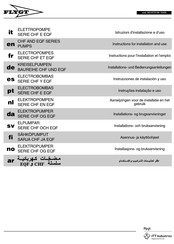 FLYGT EQF Serie Instrucciones De Instalacion Y Uso