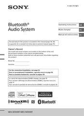 Sony MEX-N4100BT Manual De Instrucciones