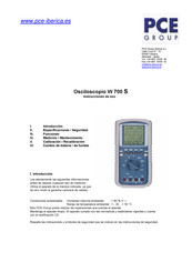 PCE Group W 700 S Instrucciones De Uso