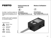 Festo PENV-A-PS/O-K-LCD Instrucciones De Servicio