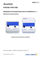 ZIEHL-ABEGG Acontrol PTE-10Q Manual De Instrucciones