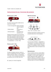 Victorinox Traveller Instrucciones De Uso Y Funciones Del Producto