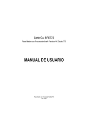 Gigabyte GA-8IPE775 Serie Manual De Usuario