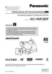 Panasonic AVCCAM AG-HMC80P Instrucciones De Funcionamiento