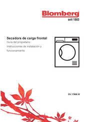 Blomberg DV 17600 W Manual Del Usuario