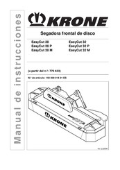 Krone EasyCut 28 Manual De Instrucciones