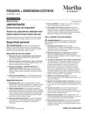 Martha Stewart MTS-EDG1 Manual Del Operador