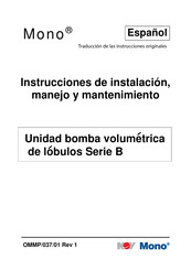 Mono B115 Instrucciones De Instalación, Manejo Y Mantenimiento