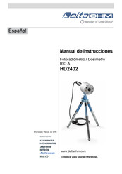 DeltaOHM HD2402 Manual De Instrucciones