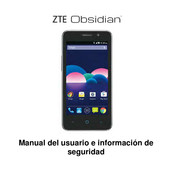 ZTE Obsidian Z820 Manual Del Usuario E Información De Seguridad