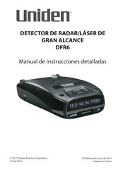 Uniden DFR6 Manual De Instrucciones