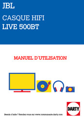 Harman JBL LIVE 500BT Guía De Instalación Rápida