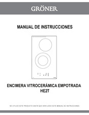 Gröner HE2T Manual De Instrucciones