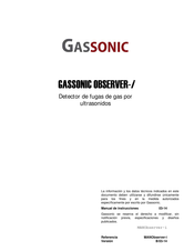 GASSONIC Observer-i Manual De Instrucciones