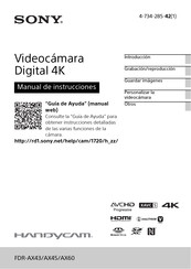 Sony HandyCam FDR-AX60 Manual De Instrucciones