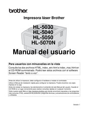 Brother HL-5070N Manual Del Usuario