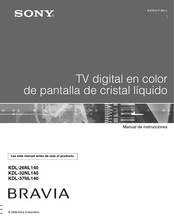 Sony BRAVIA KDL-37NL140 Manual De Instrucciones