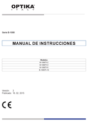 Optika Italy B-1000 Serie Manual De Instrucciones