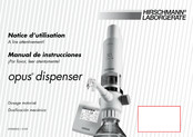 Hirschmann Laborgeräte opus dispenser Manual De Instrucciones