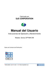 SJE OPTIMA DM Serie Manual Del Usuario