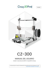 Crazy3DPrint CZ-300 Manual Del Usuario