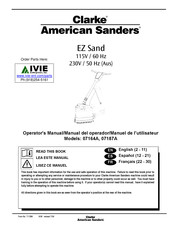 Clarke American Sanders 07164A Manual Del Operador