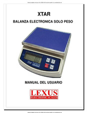 Lexus Electronic Scales XTAR-3000 Manual Del Usuario