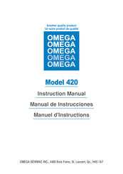 Omega 420 Manual De Instrucciones