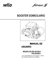 Wilo PB-401SEA Manual De Usuario